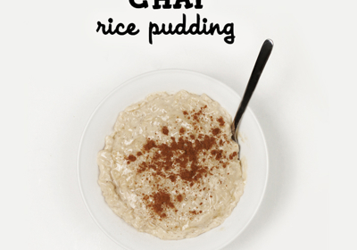 Spiced Chai Latte Rice Pudding